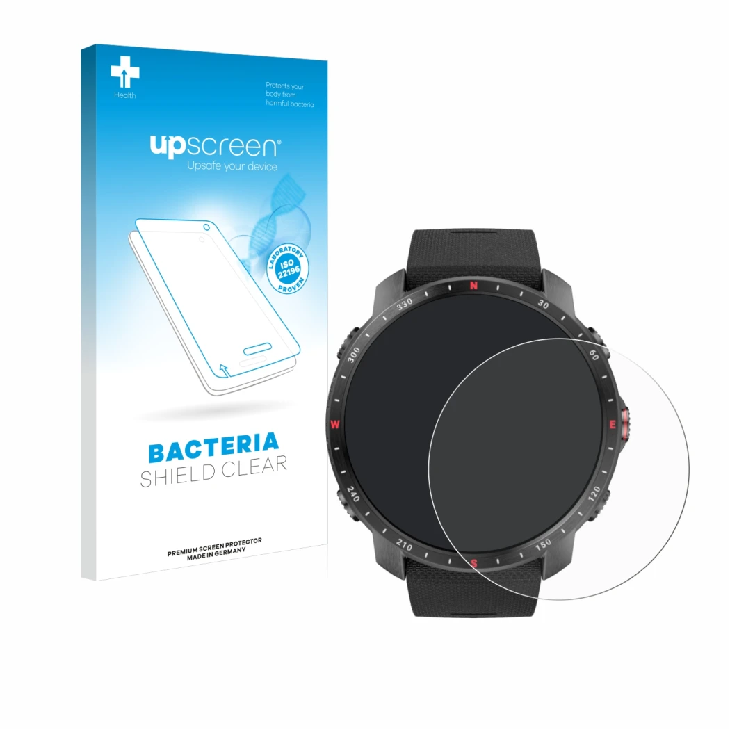 Front side of a product packaging with the brand logo upscreen. Next to it is the device Polar Grit X Pro shown with the corre