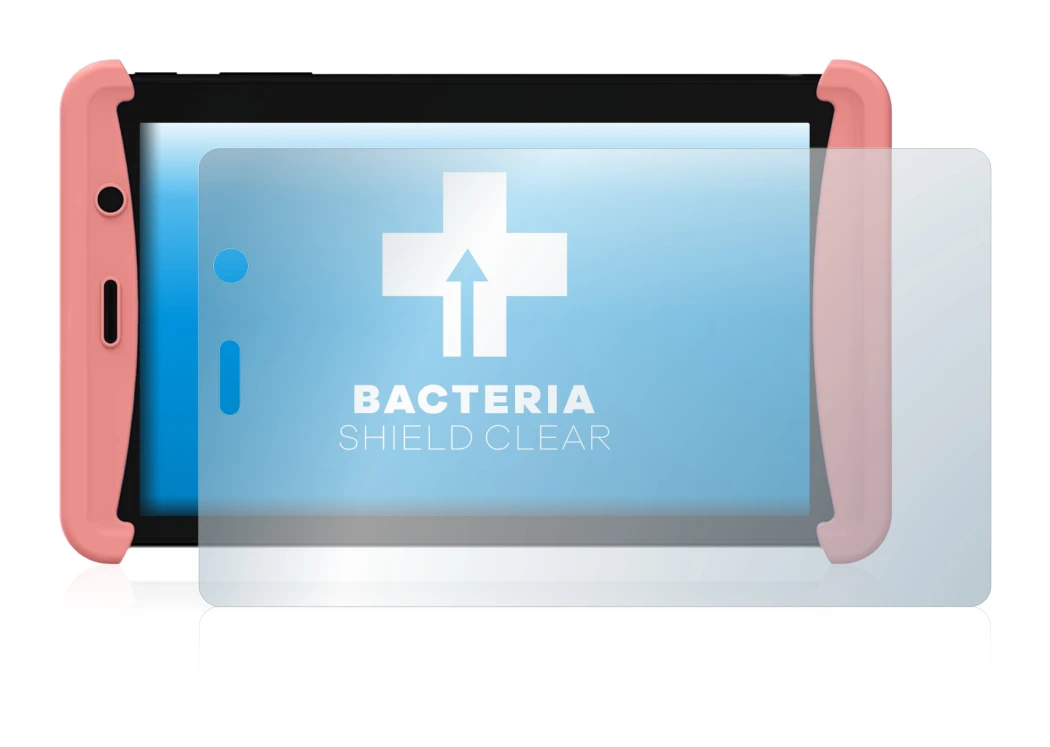 Image of the device Kurio Tab Lite 2 with a wide variety of screen protectors.