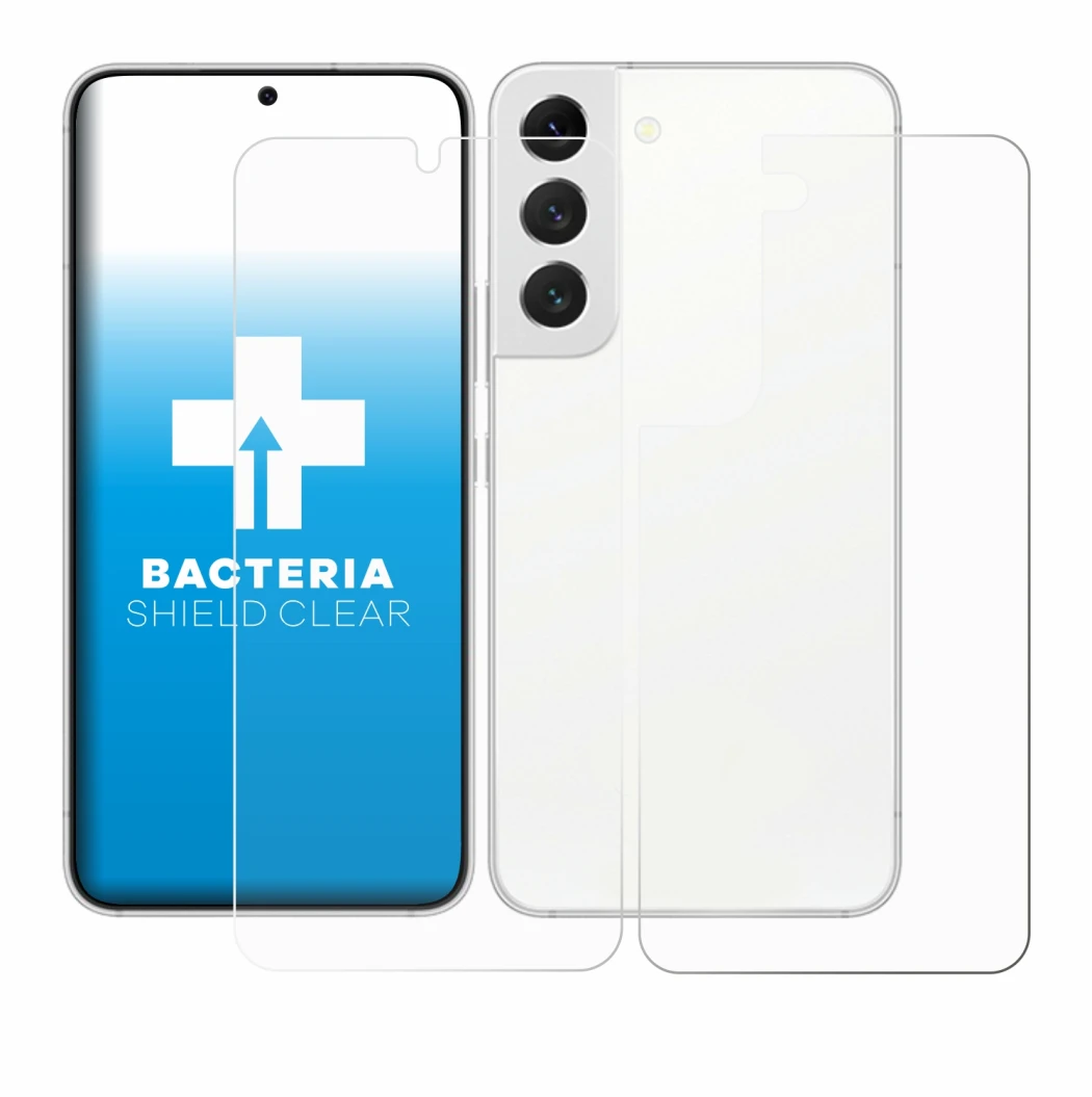 Image of the device Samsung Galaxy S22 5G (Front+Back) with a wide variety of screen protectors.