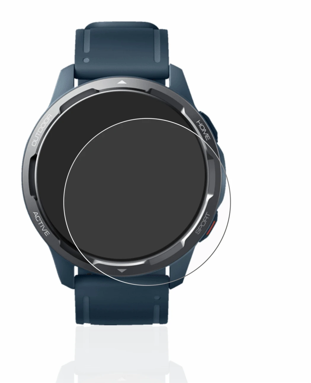 Image of the device Xiaomi Watch S1 Active with a wide variety of screen protectors.