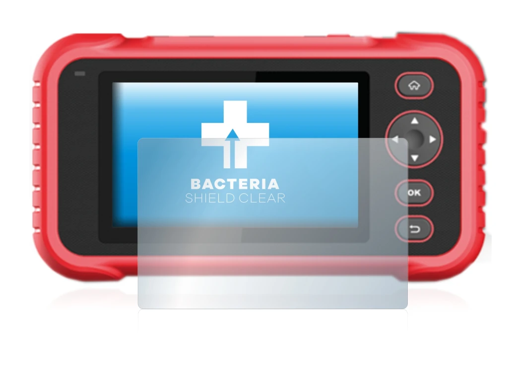 Image of the device Launch CRP 123 / 129 EVO with a wide variety of screen protectors.