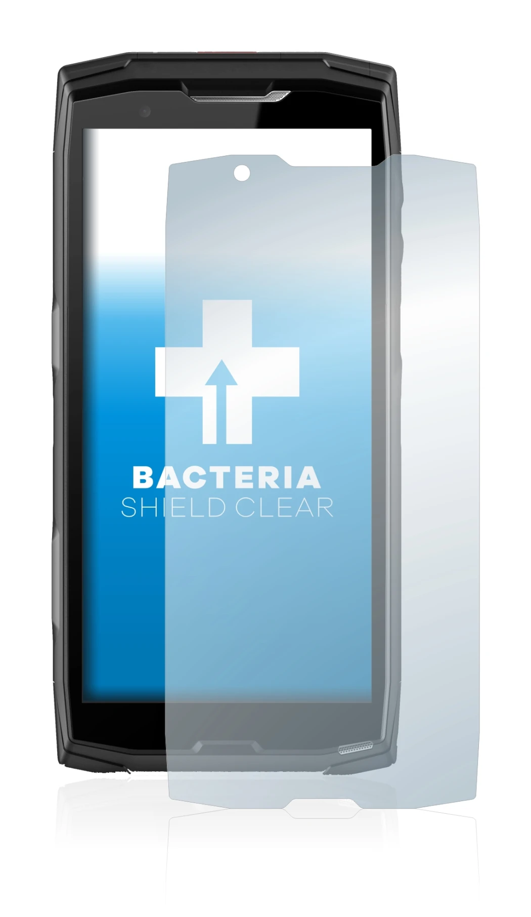 Image of the device Crosscall Core-X5 with a wide variety of screen protectors.