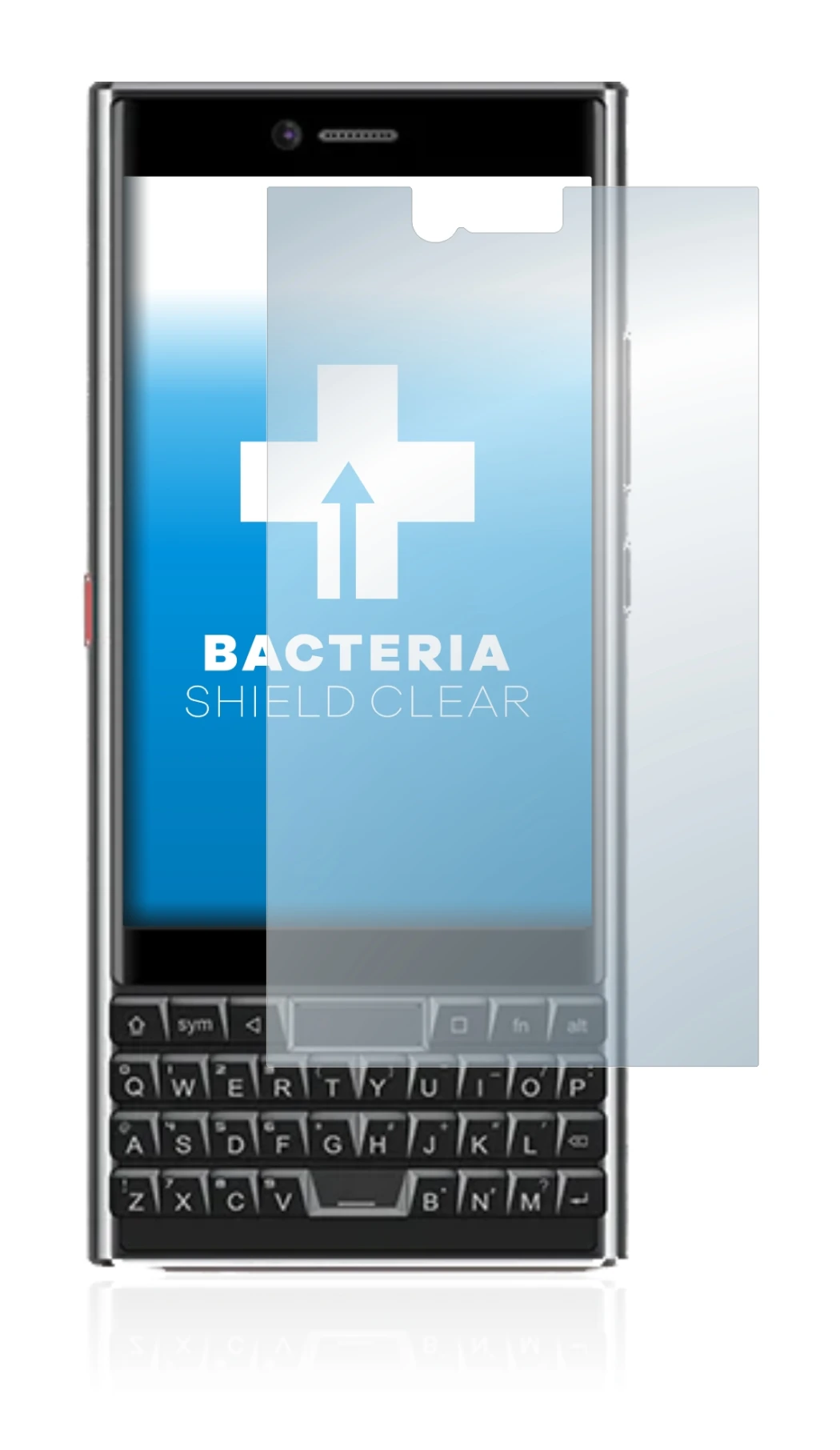 Image of the device Unihertz Titan Slim with a wide variety of screen protectors.