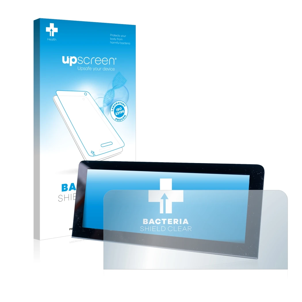 Front side of a product packaging with the brand logo upscreen. Next to it is the device MG 4 shown with the corresponding scr