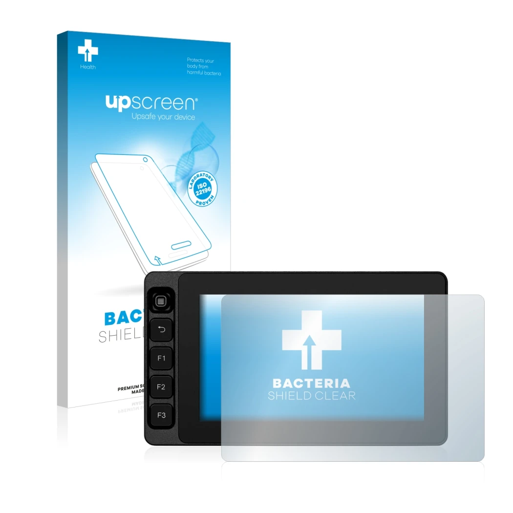 Front side of a product packaging with the brand logo upscreen. Next to it is the device SmallHD Ultra 5 shown with the corres
