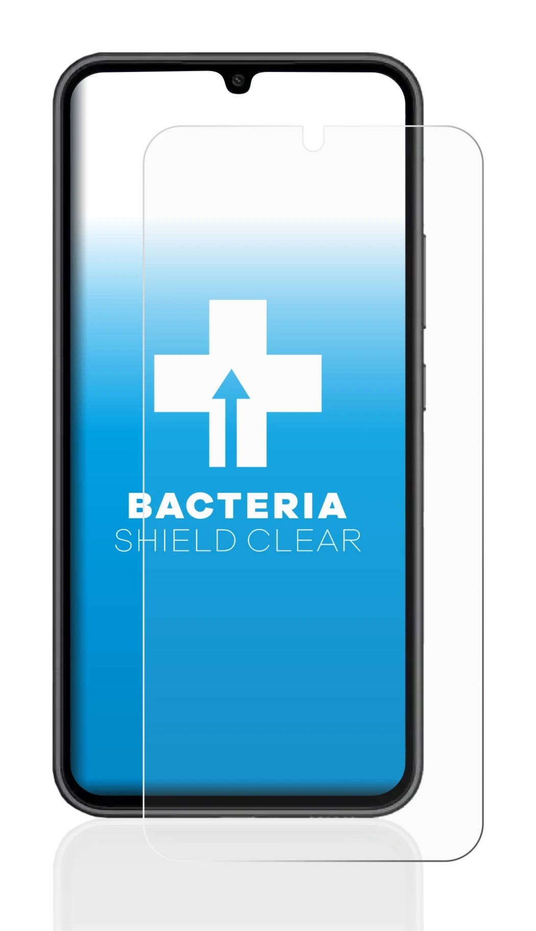 Image of the device Samsung Galaxy A34 5G with a wide variety of screen protectors.