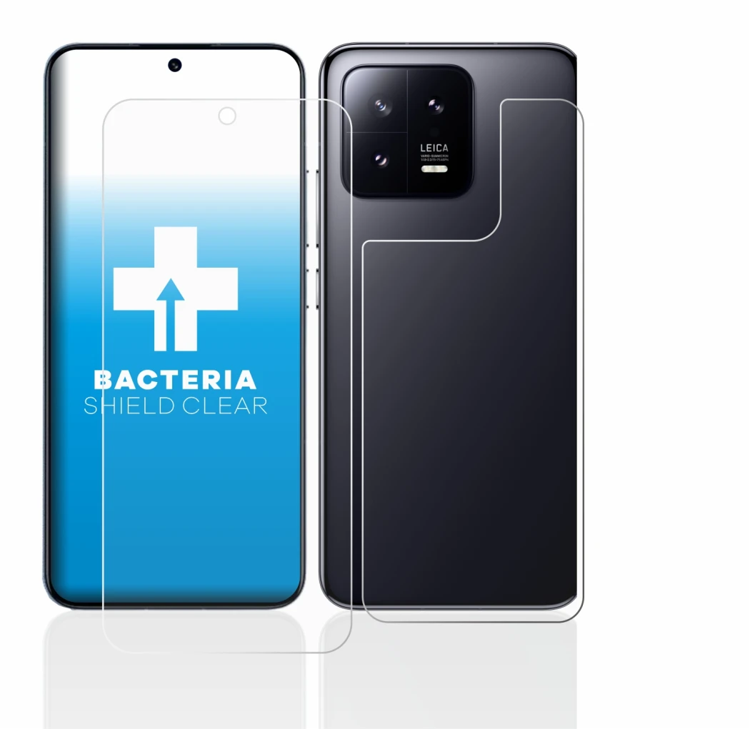 Image of the device Xiaomi 13 (Front+Back) with a wide variety of screen protectors.