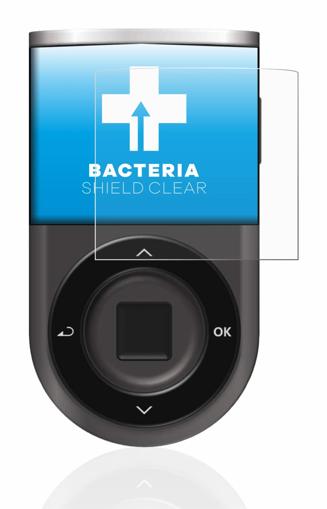 Image of the device D’CENT Biometric Wallet with a wide variety of screen protectors.