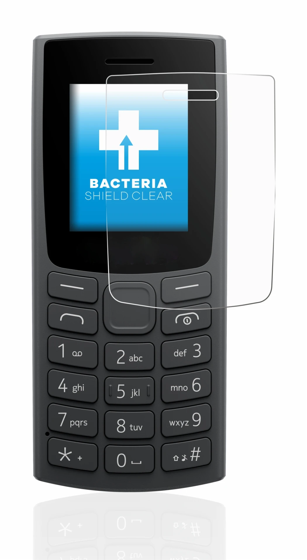 Image of the device Nokia 105 (2023) with a wide variety of screen protectors.