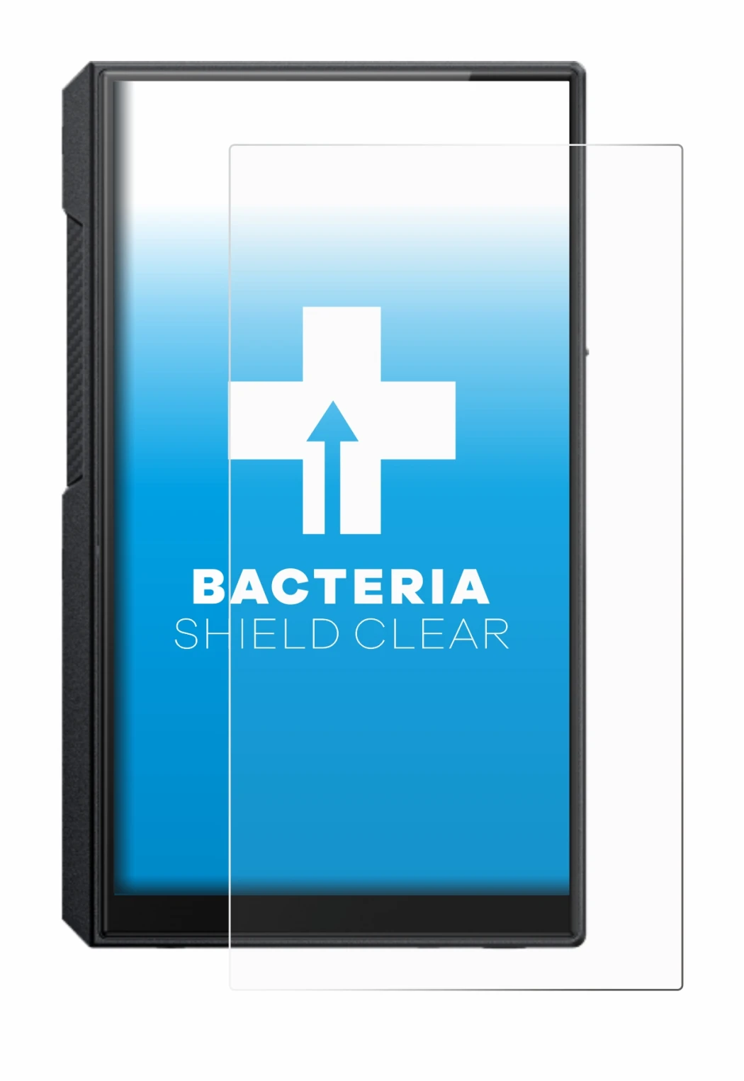 Image of the device FiiO M11s with a wide variety of screen protectors.