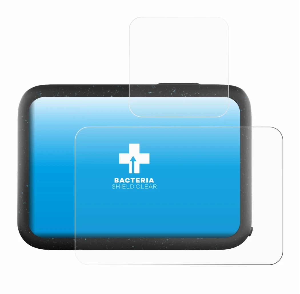 Image of the device GoPro Hero 12 Black with a wide variety of screen protectors.