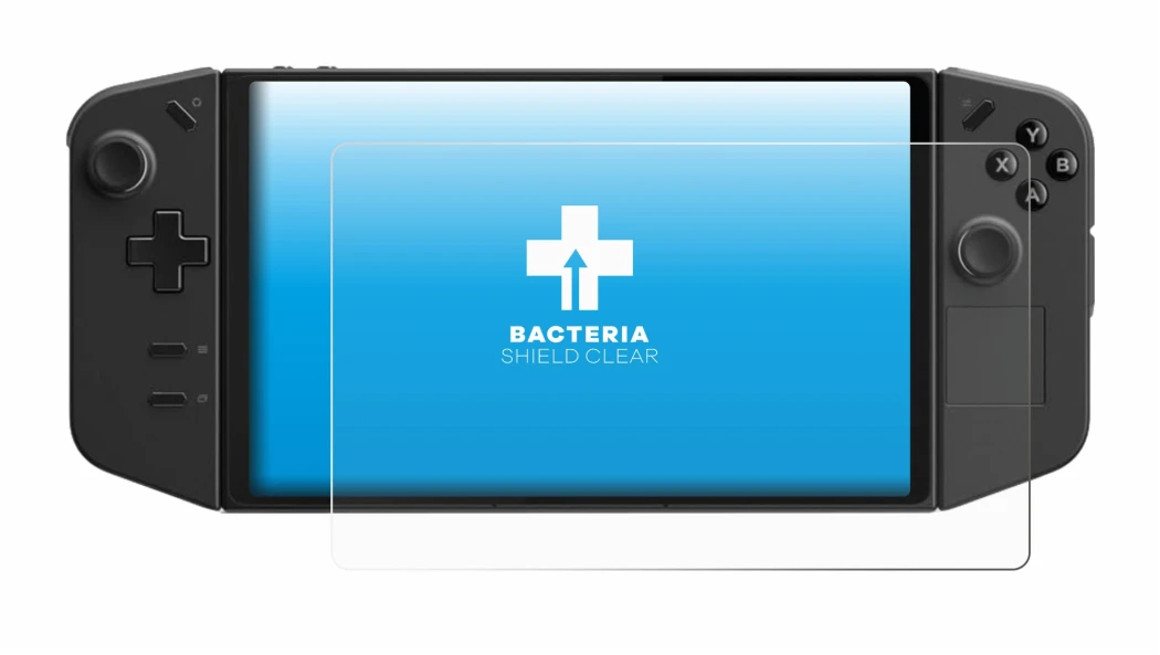 Image of the device Lenovo Legion Go with a wide variety of screen protectors.