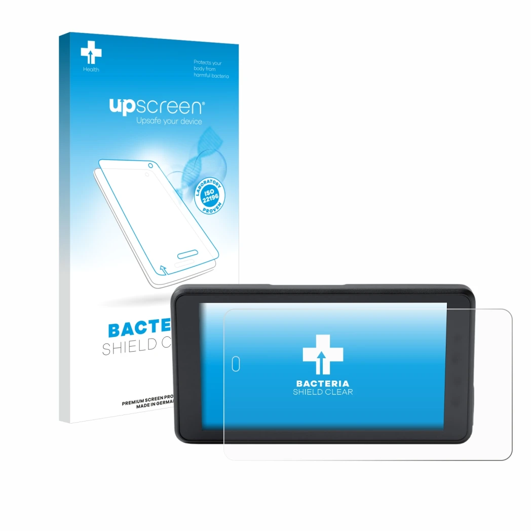 Front side of a product packaging with the brand logo upscreen. Next to it is the device BMW ConnectedRide Navigator shown wit