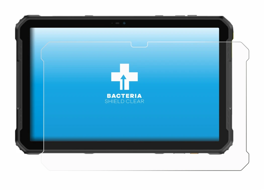 Image of the device Ulefone Armor Pad 2 with a wide variety of screen protectors.