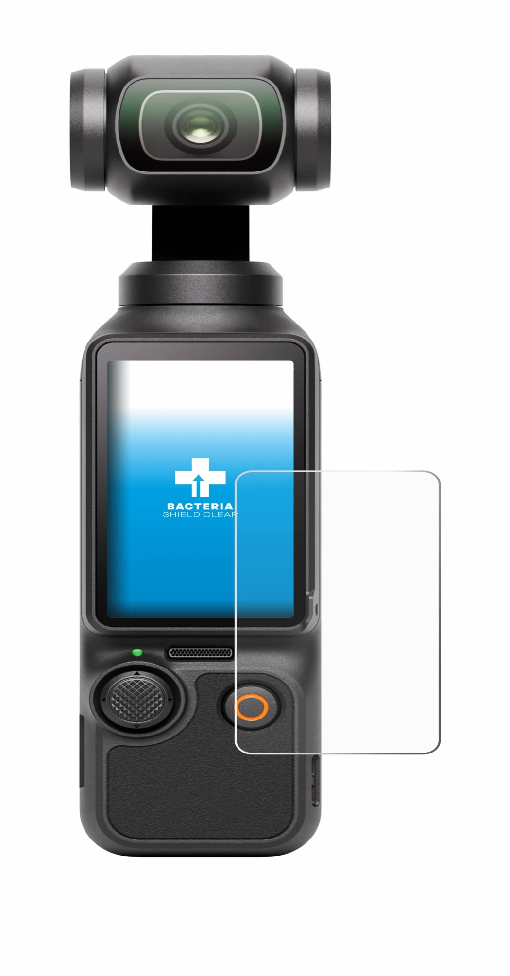 Image of the device DJI Osmo Pocket 3 with a wide variety of screen protectors.