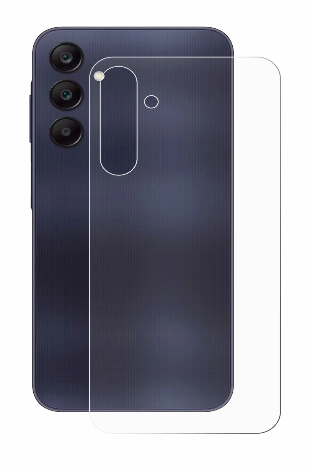 Image of the device Samsung Galaxy A25 5G (Back) with a wide variety of screen protectors.