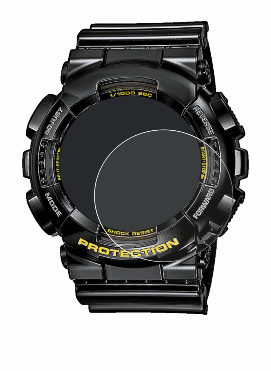 Image of the device Casio G-Shock GA-110GB-1A with a wide variety of screen protectors.