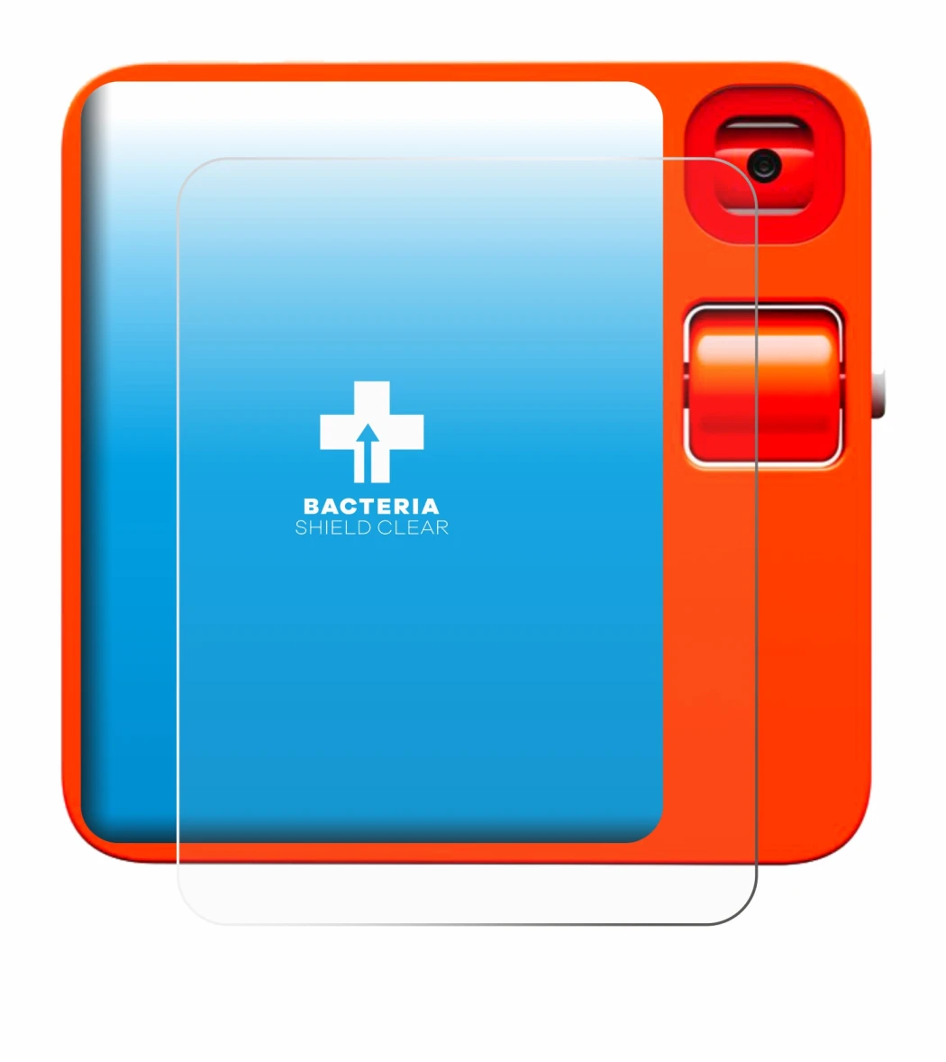 Image of the device rabbit r1 with a wide variety of screen protectors.