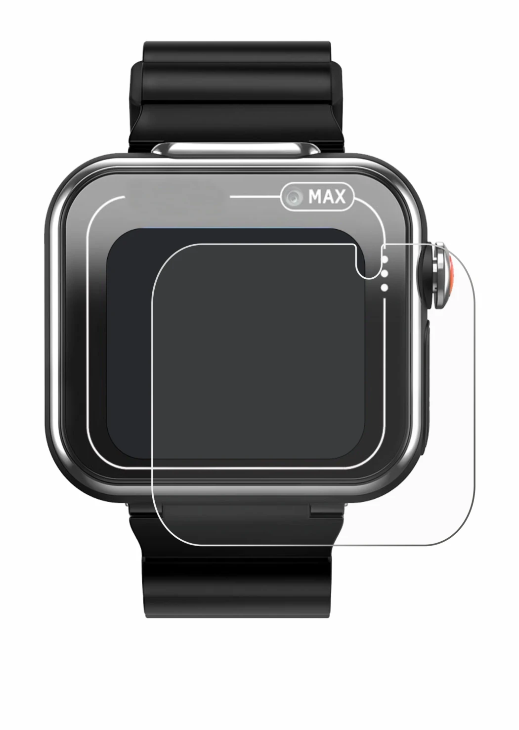 Image of the device Vtech Kidizoom Smartwatch MAX with a wide variety of screen protectors.