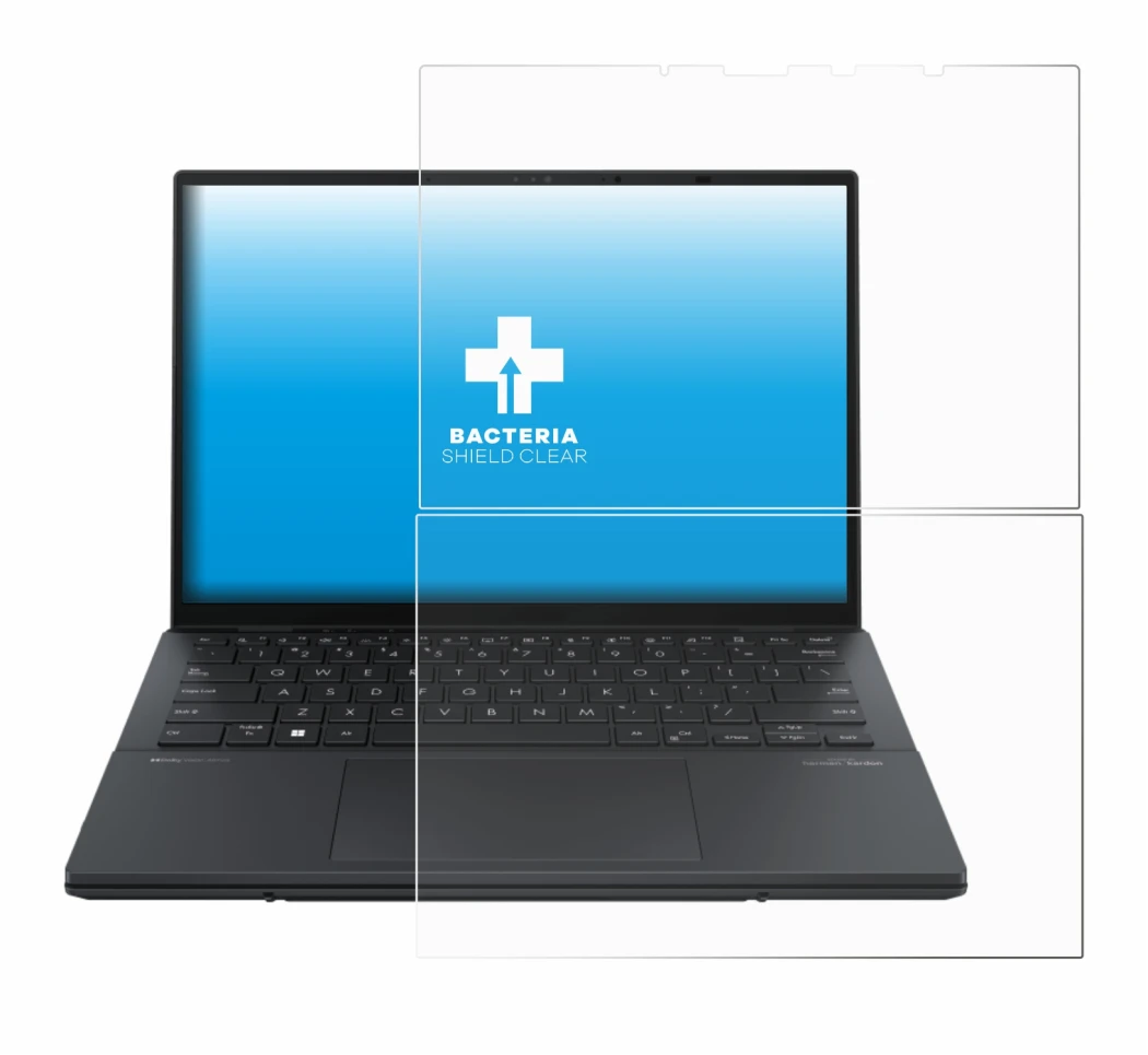 Image of the device ASUS ZenBook Duo OLED 2024 UX8406 with a wide variety of screen protectors.