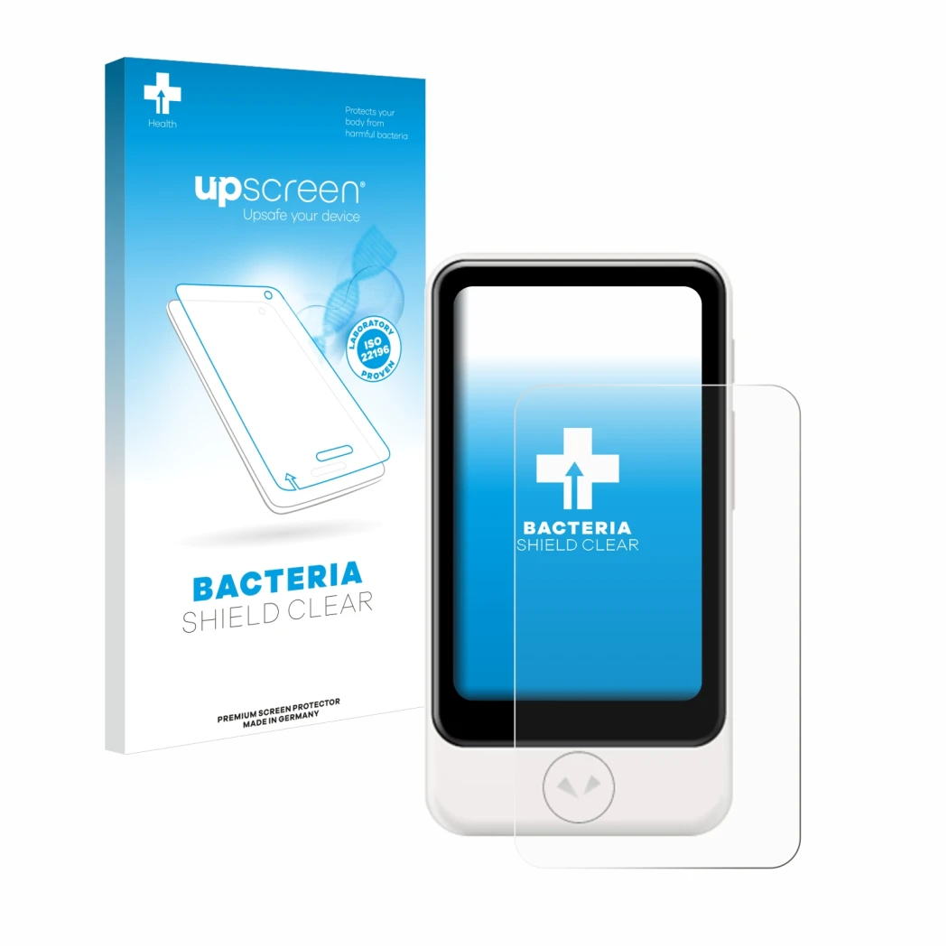 Front side of a product packaging with the brand logo upscreen. Next to it is the device Pocketalk Plus shown with the corresp