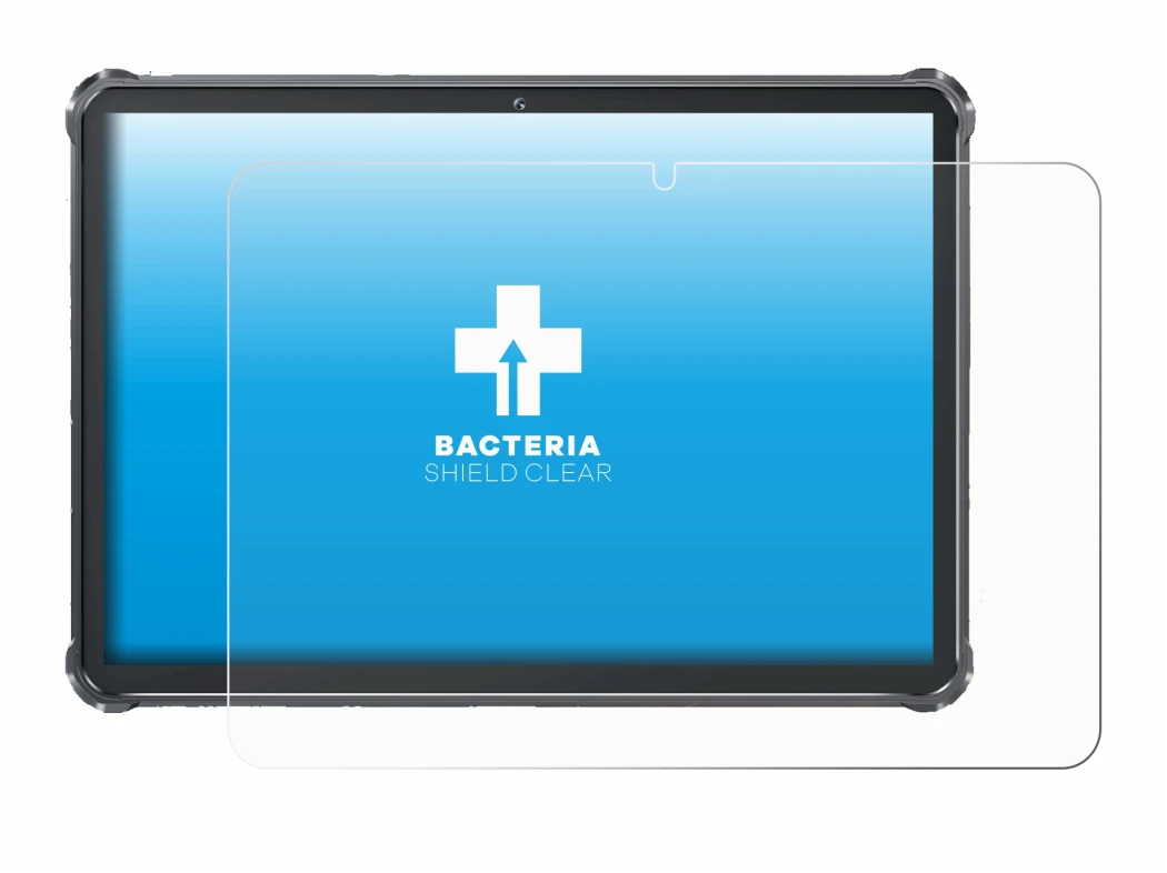 Image of the device Oukitel RT8 with a wide variety of screen protectors.