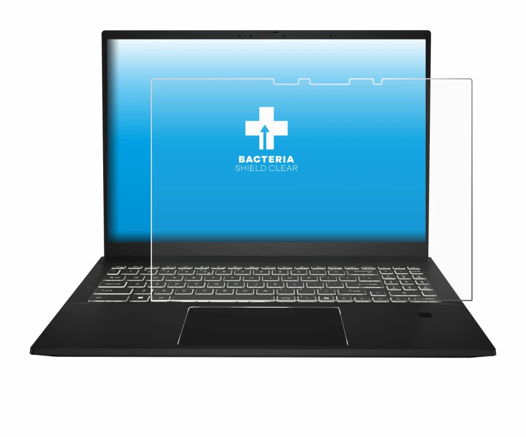 Image of the device MSI Summit E16 AI Studio with a wide variety of screen protectors.