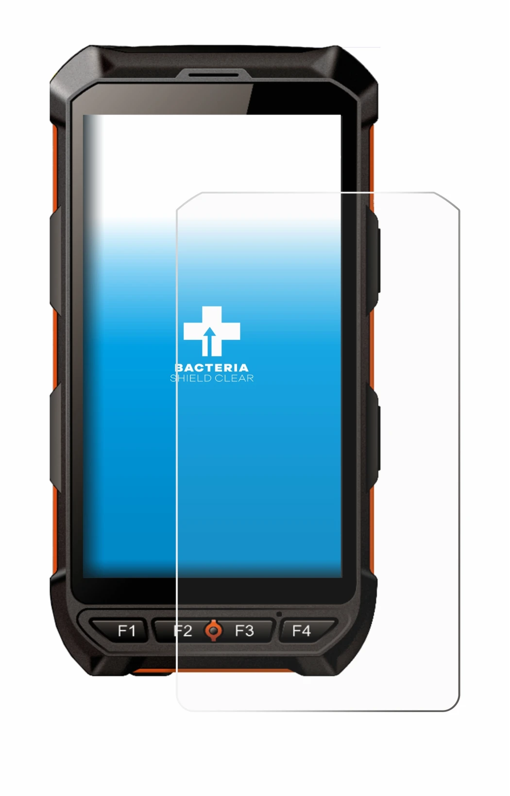 Image of the device iDTronic C9 RED with a wide variety of screen protectors.