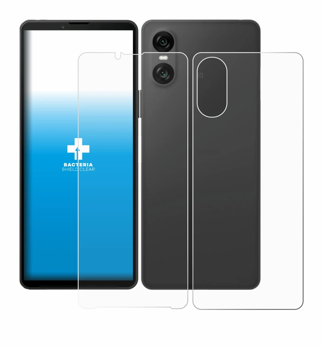 Image of the device Sony Xperia 10 VI (Front+Back) with a wide variety of screen protectors.