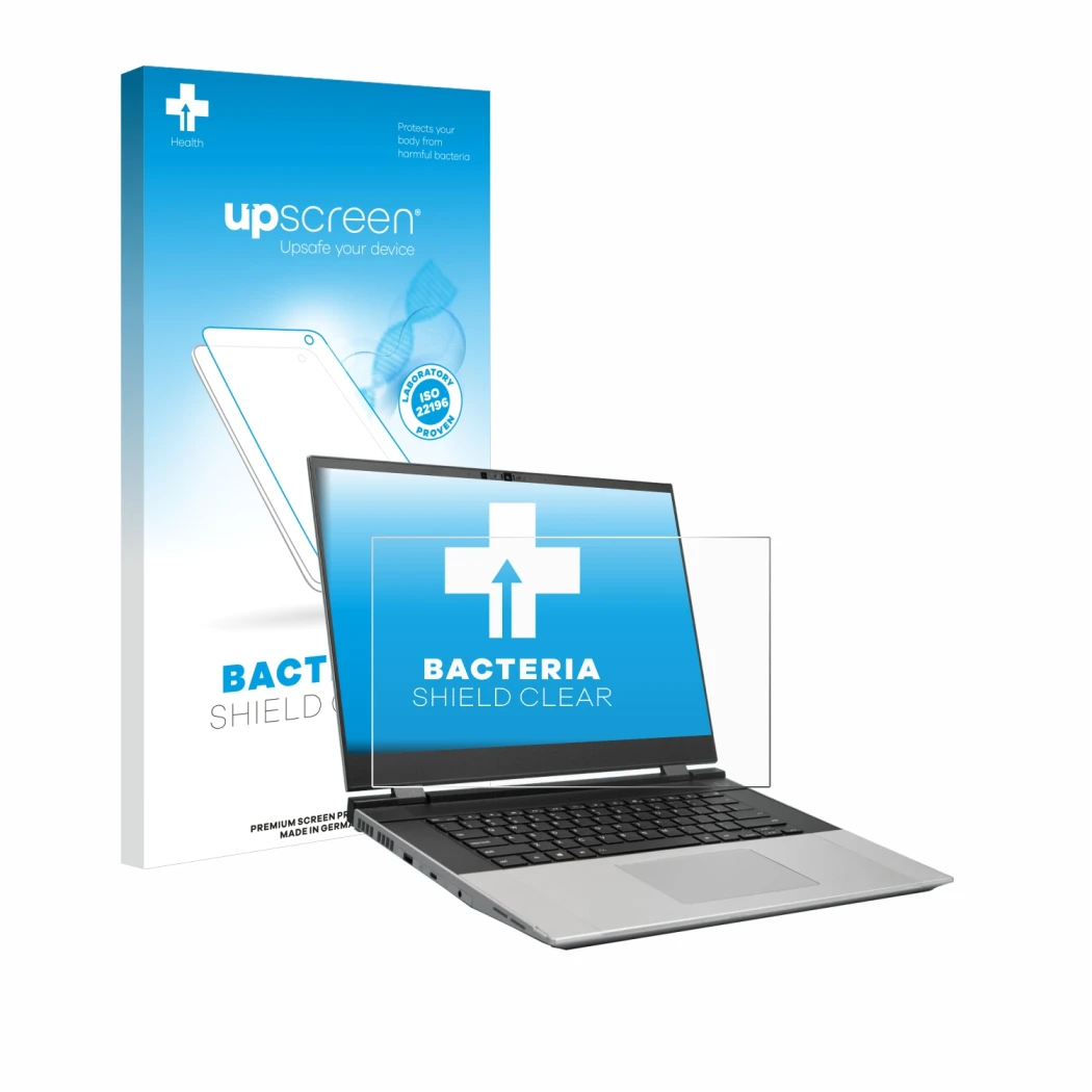 Front side of a product packaging with the brand logo upscreen. Next to it is the device Framework Laptop 16 shown with the co