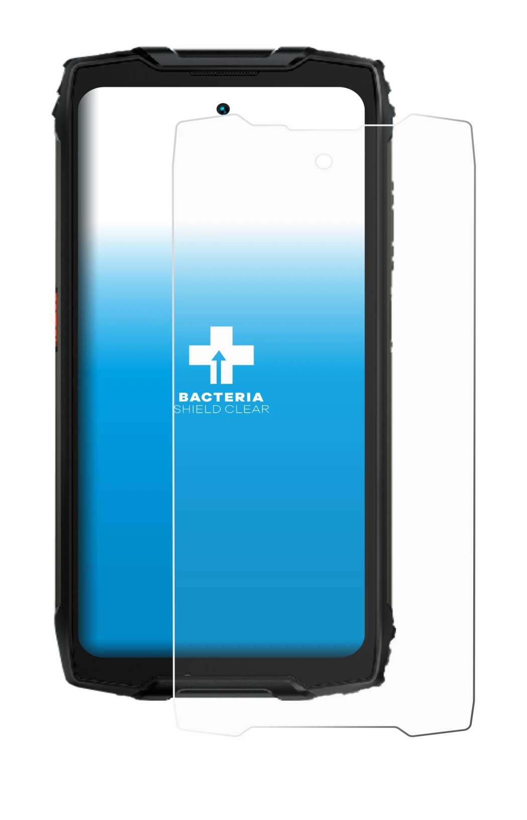 Image of the device Blackview BV9300 Pro with a wide variety of screen protectors.