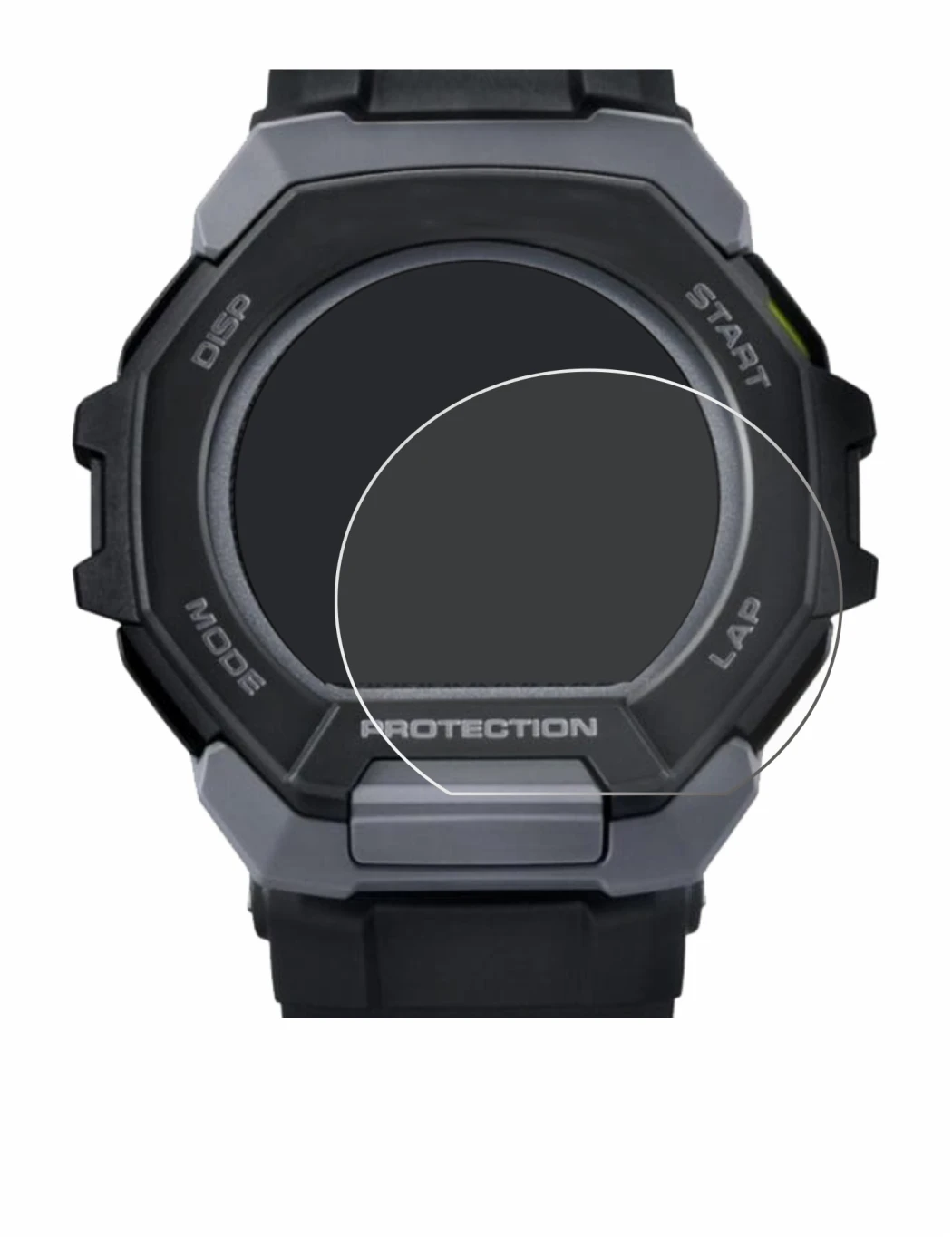 Image of the device Casio G-Shock G-Squad GBD-300 with a wide variety of screen protectors.