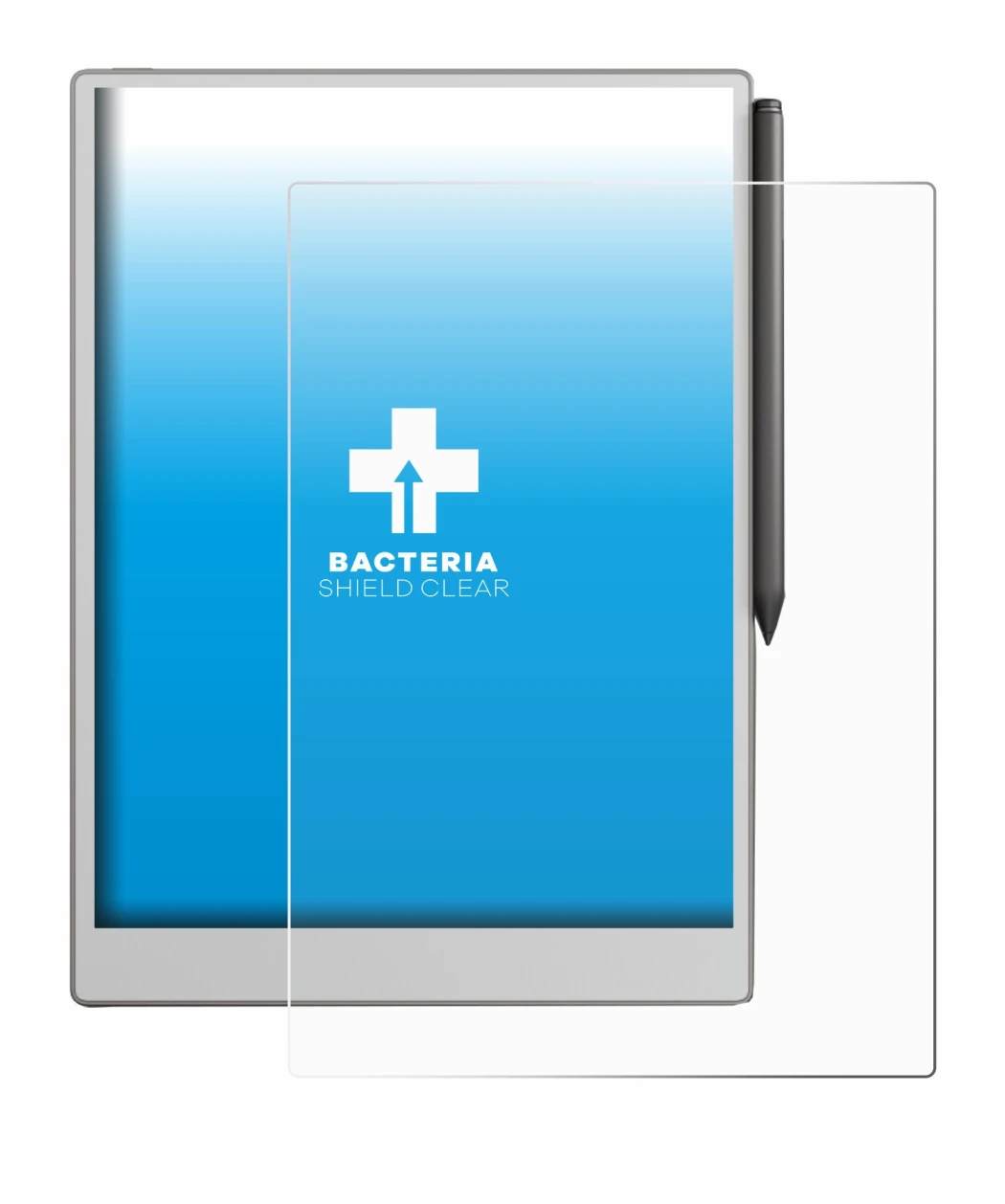 Image of the device reMarkable Paper Pro with a wide variety of screen protectors.