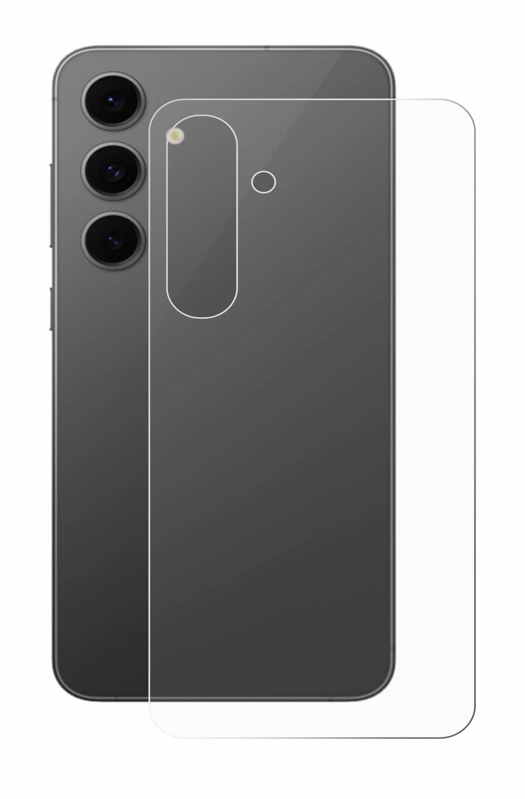 Image of the device Samsung Galaxy S24 FE (Back) with a wide variety of screen protectors.