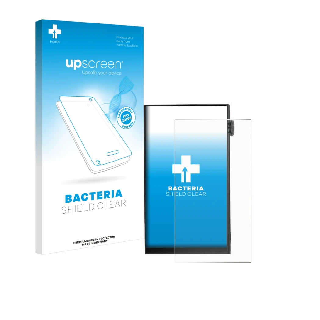 Front side of a product packaging with the brand logo upscreen. Next to it is the device iBasso DX180 shown with the correspon