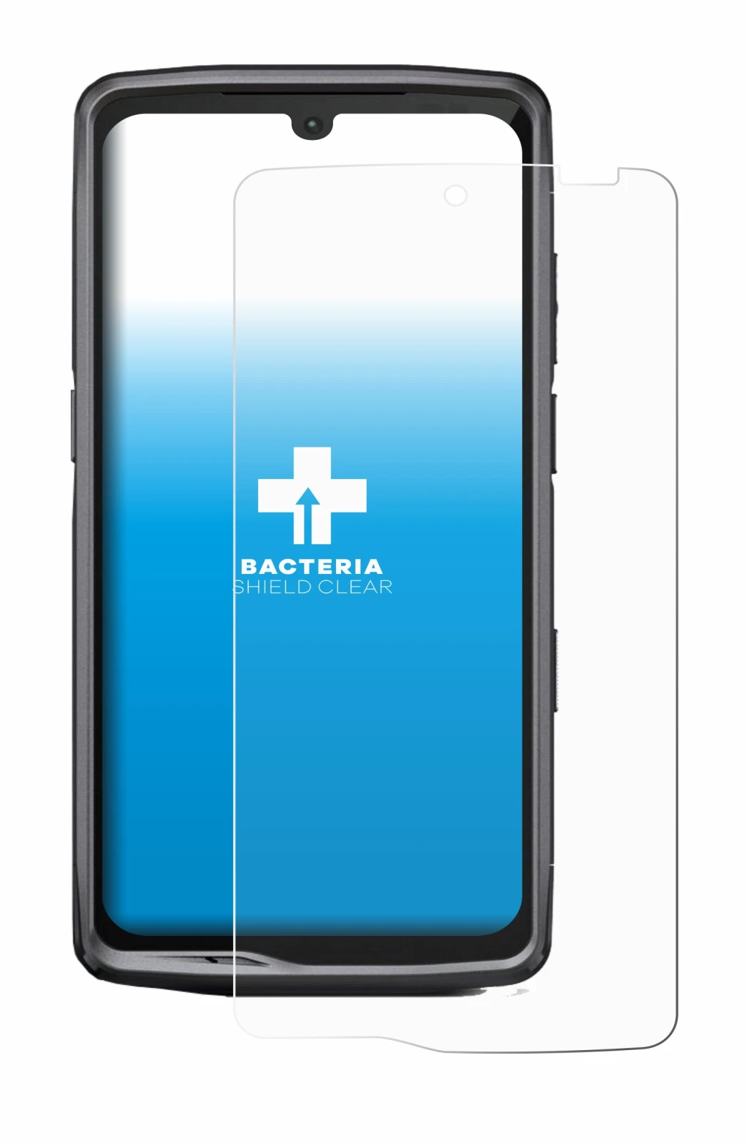 Image of the device Crosscall Stellar M6E with a wide variety of screen protectors.