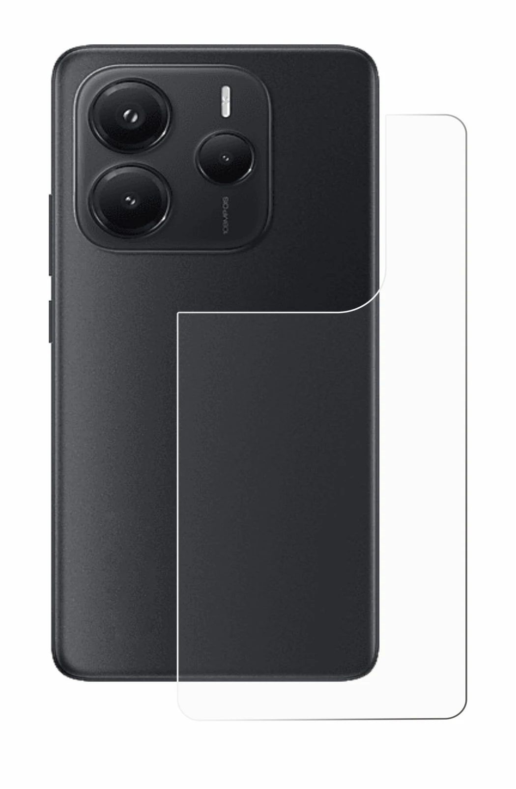 Image of the device Xiaomi Redmi Note 14 (Back) with a wide variety of screen protectors.