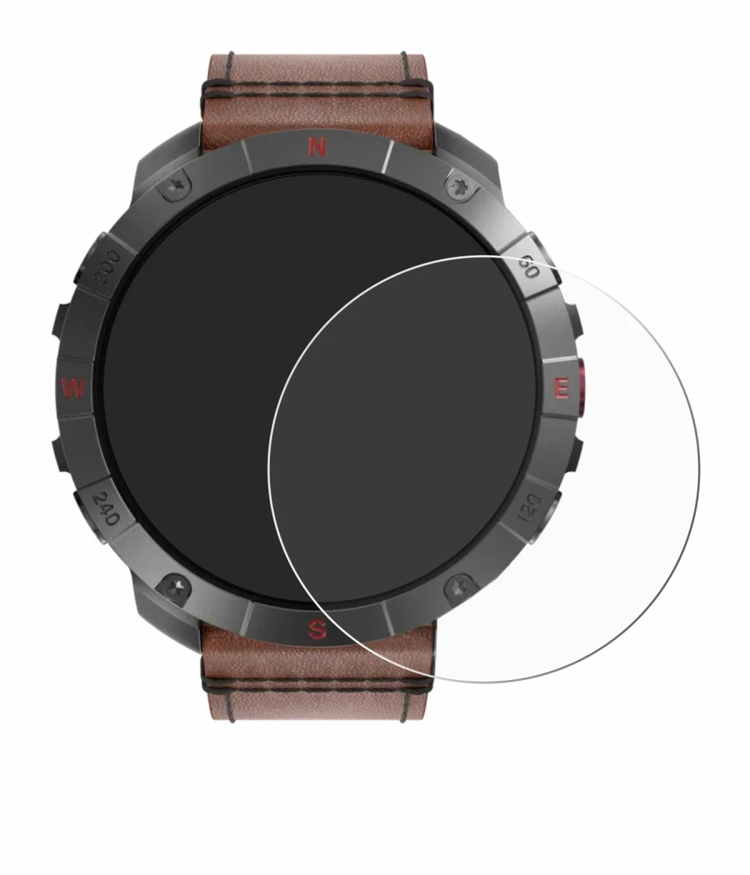 Image of the device Polar Grit X2 Pro Titan with a wide variety of screen protectors.