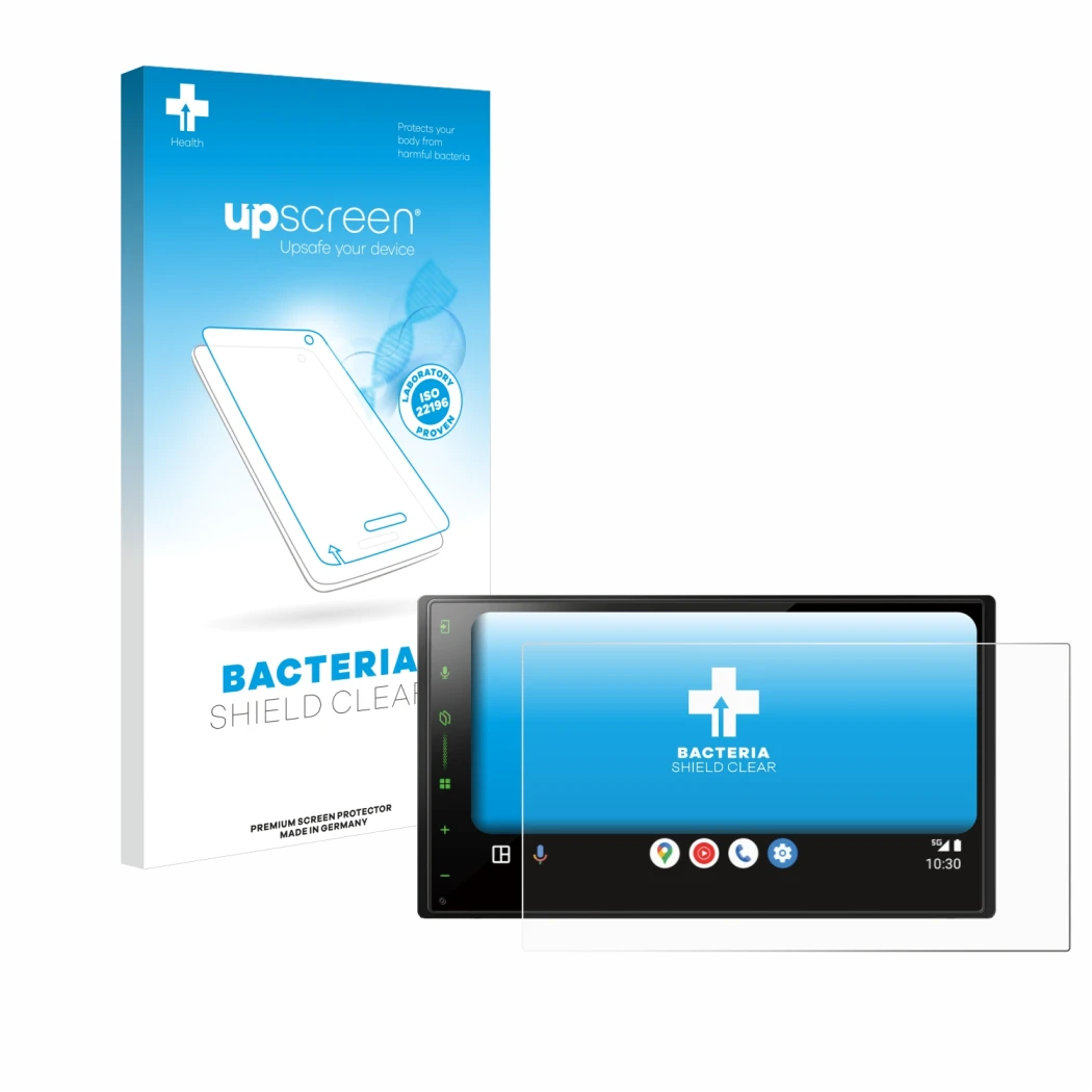Front side of a product packaging with the brand logo upscreen. Next to it is the device Pioneer SPH-DA77DAB shown with the co