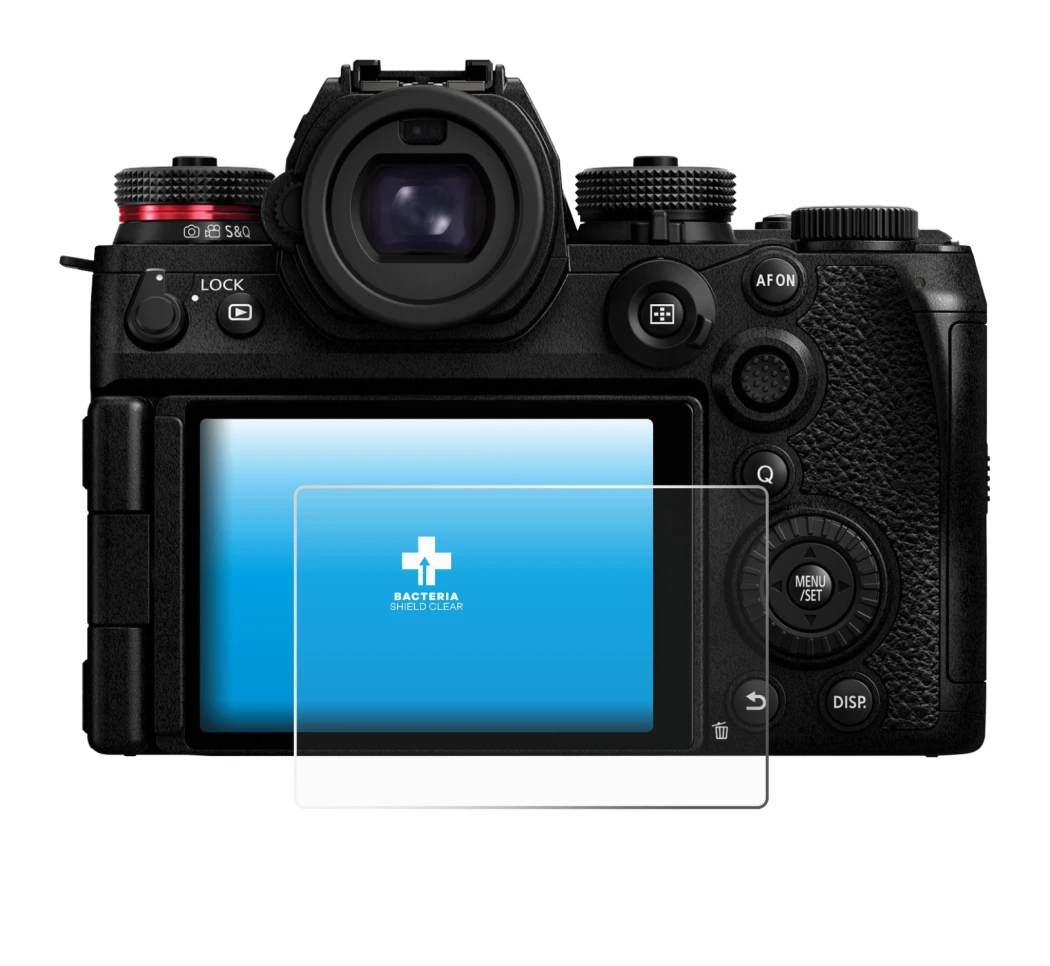 Image of the device Panasonic Lumix S1R II with a wide variety of screen protectors.