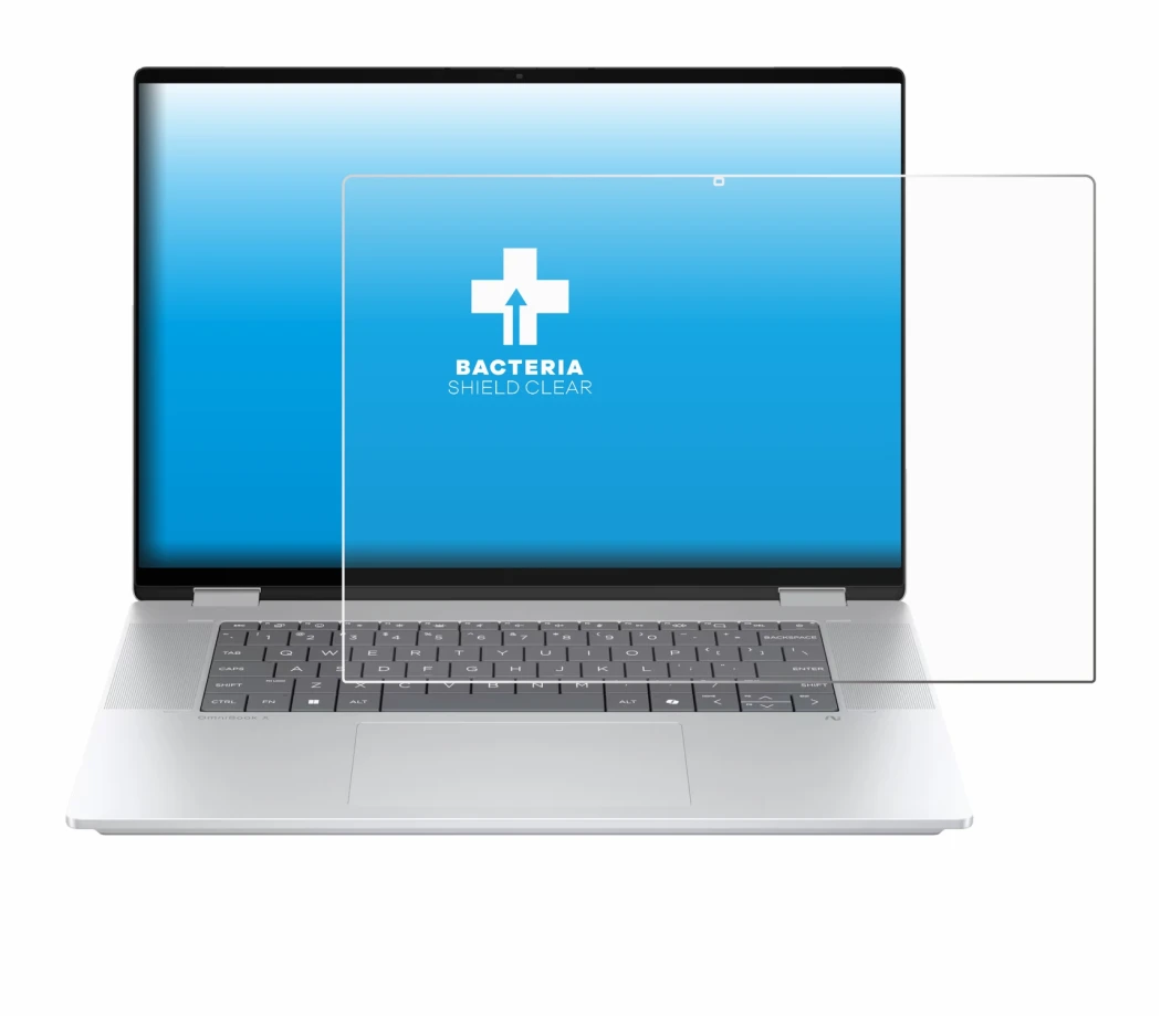 Image of the device HP OmniBook X Flip 16-aX with a wide variety of screen protectors.