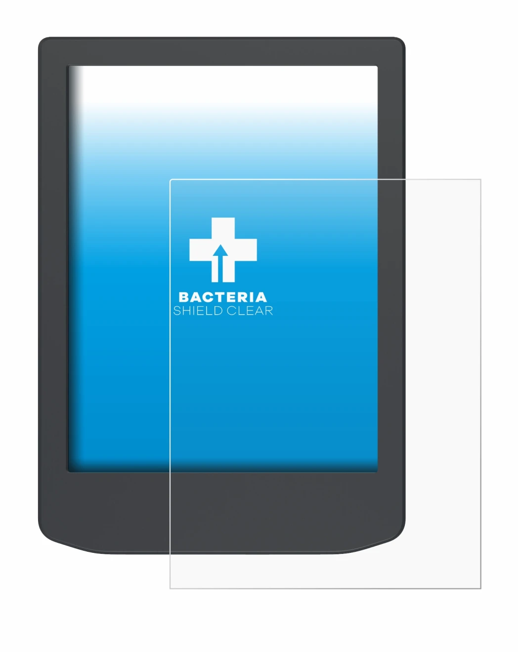 Image of the device PocketBook Verse Lite with a wide variety of screen protectors.