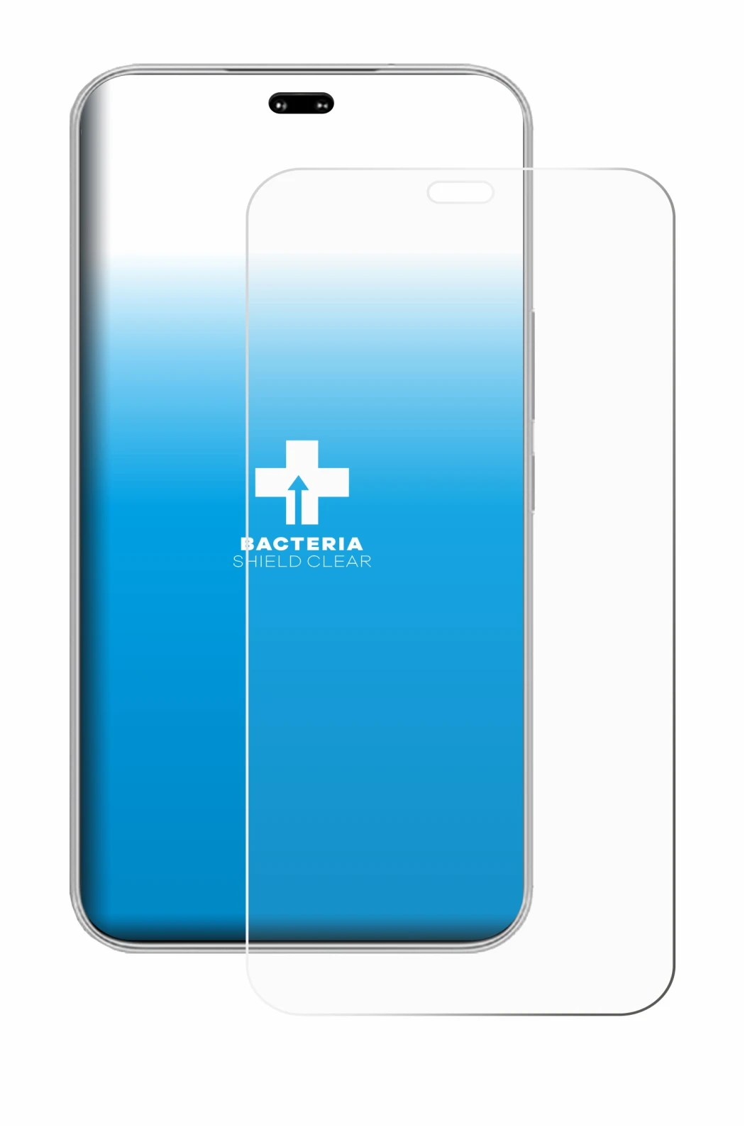 Image of the device Honor 400 Pro with a wide variety of screen protectors.