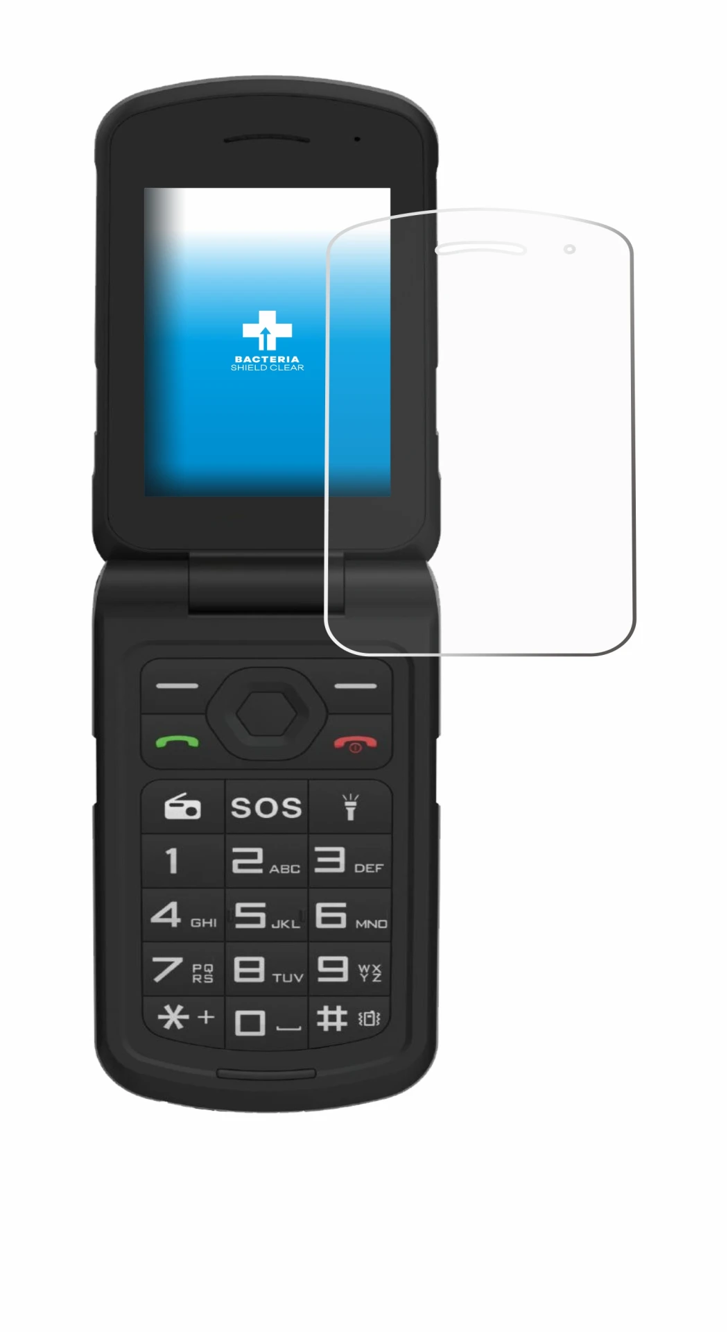 Image of the device AGM M10 with a wide variety of screen protectors.