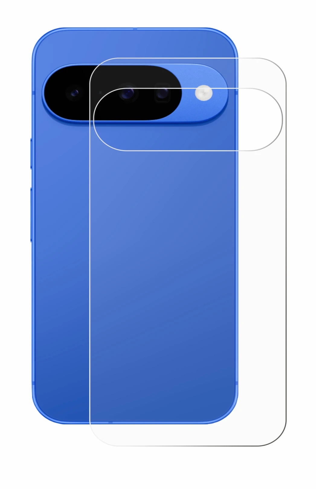 Image of the device Google Pixel 10 (Back) with a wide variety of screen protectors.