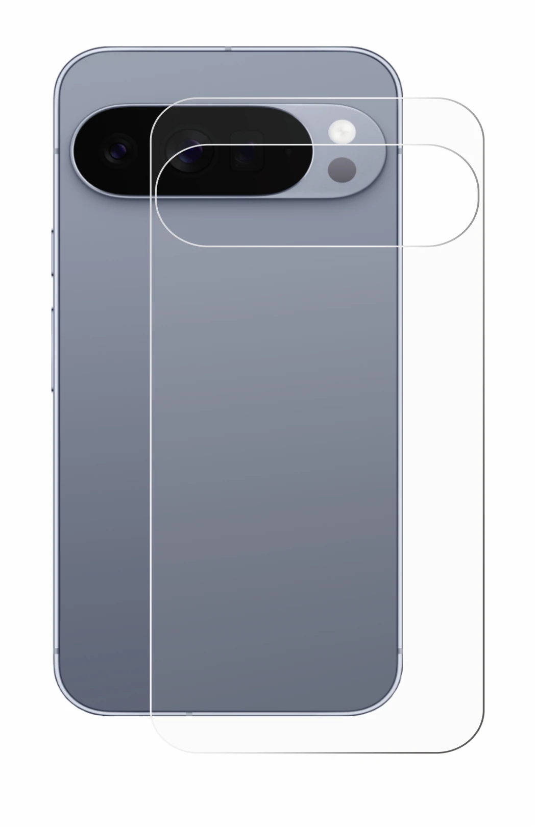 Image of the device Google Pixel 10 Pro XL (Back) with a wide variety of screen protectors.