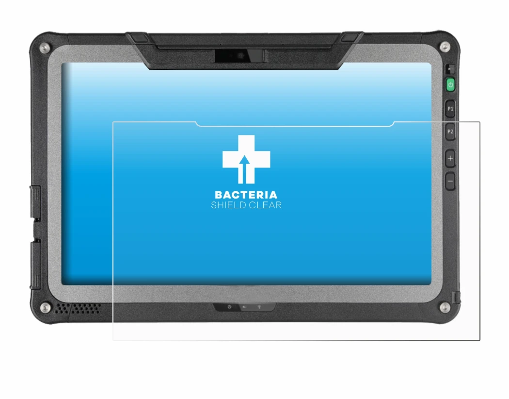 Image of the device Getac F110 G7 with a wide variety of screen protectors.