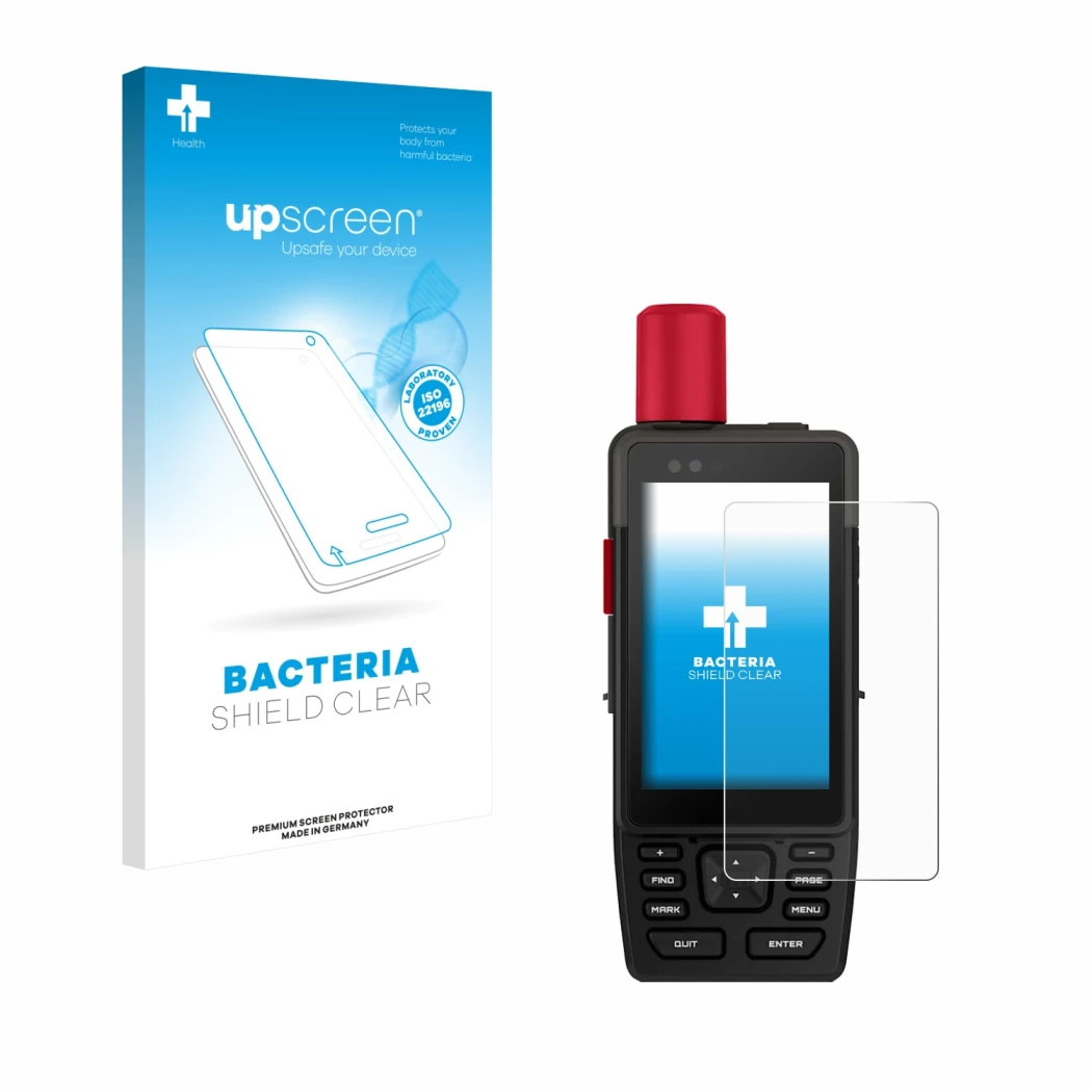 Front side of a product packaging with the brand logo upscreen. Next to it is the device Garmin GPSMAP H1i Plus shown with the
