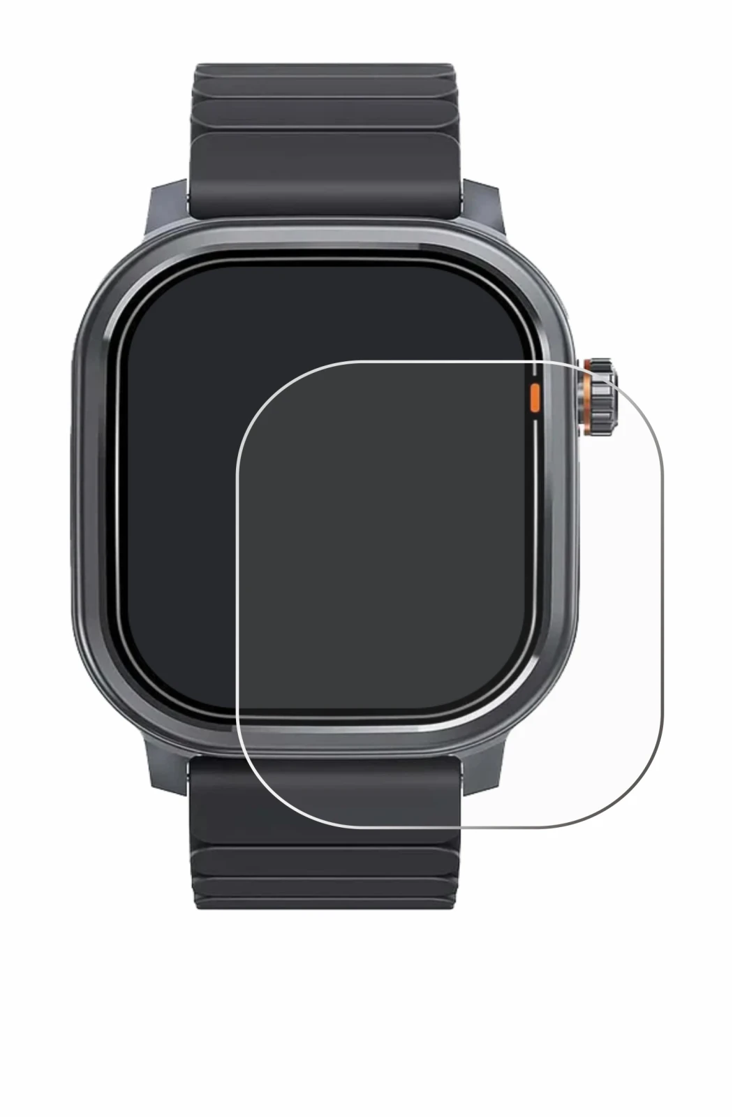 Image of the device Kospet Pulse with a wide variety of screen protectors.
