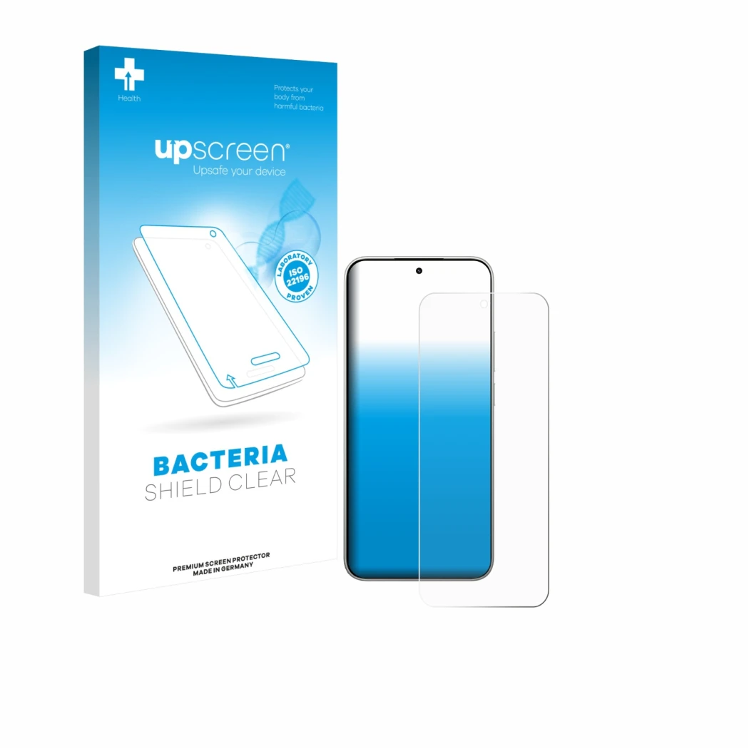 Front side of a product packaging with the brand logo upscreen. Next to it is the device Xiaomi 15T shown with the correspondi